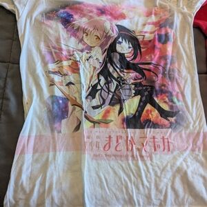 Puella Magi Madoka Shirt Size Large - White